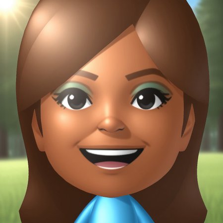 score_9, score_8, BREAK, solo, wii, mii, wii sports, 1girl, female mii, black eyes, brown hair, brown eyebrows,  blue eyeshadow, dark skin, open mouth, cyan clothing, white pants, sneakers, nintendo mii, modern_mii, classic_mii, breasts, haruka_(wii_sports), cute, sexy pose, smile, outdoors, sunlight, shadows, evening lighting, natural lighting, forest, trees, grass, orange sky, sunset