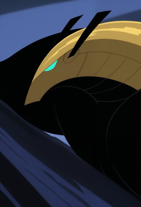 masterpiece,best quality,amazing quality, 1boy, solo, m1n10n, furry, black fur, colored sclera, no pupils, yellow helmet, close up, side angle,