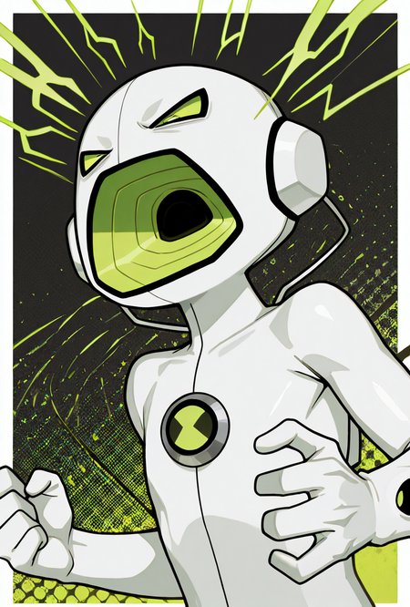 <lora:echoecho-10:1> echoecho, male focus, 1boy, no humans,white bodysuit, green eyes, green mouth, dynamic pose, screaming, angry, rage, , sound waves,, upper body, halftone effect, white borders, abstract background:1.2,, masterpiece, best quality, amazing quality, very aesthetic, absurdres, newest,