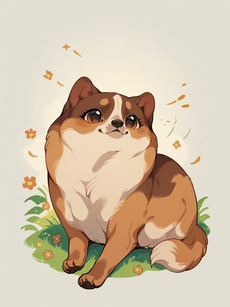 source_anime, score_9, score_8_up, score_7_up, score_6_up, score_5_up,  <lora:m04XLP:1> m04, cute, dog, feral, solo