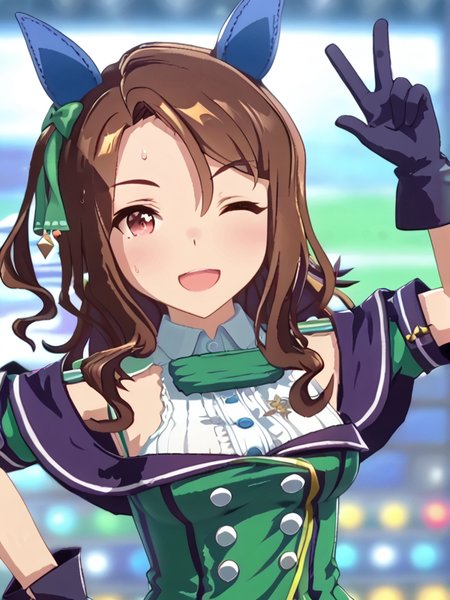 detailed background, shiny skin, posing, rating safe,
<lora:kinghalo.pony:1>,
kinghalo, aaa, 
wide hips, large breasts, 
sweat, open mouth smile, one eye closed,