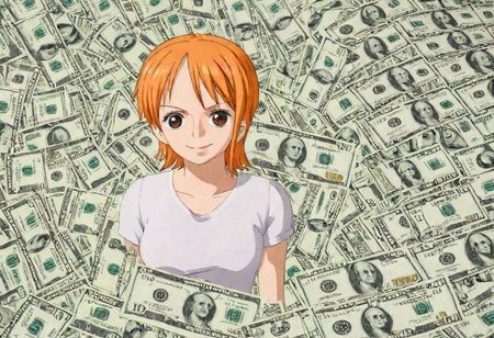 (Put a 1Girl Cut hair on a 100 dollar bill)