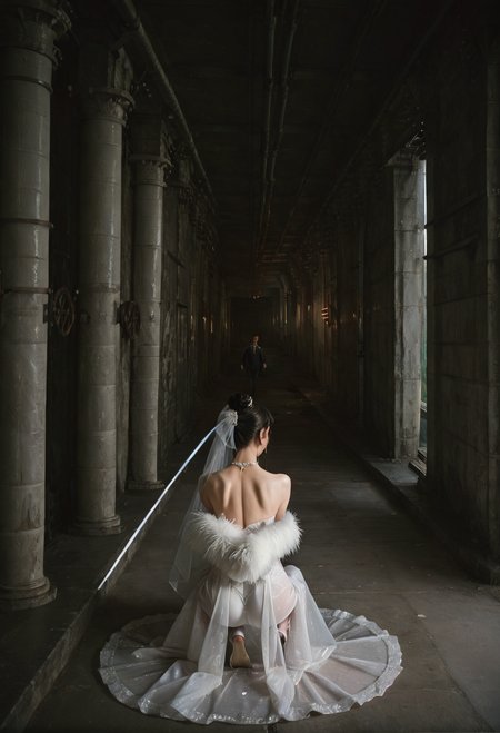 ,ruanyi0886,indoors,tunnel,pillar,,ruanyi0836,white dress,wedding dress,see-through,shawl,feather boa,
1girl,squatting cowgirl position,1boy,<lora:0886 tunnel_v1_pony:1>,<lora:0836 fishtail luxury wedding dress_v1_pony:0.7>, score_9,score_8_up,score_7_up,,8k,1girl,solo,,