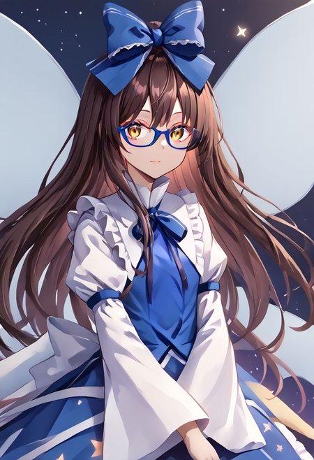1girl, star, star_sapphire, bespectacled, glasses, 
masterpiece, best quality, very aesthetic, absurdres,