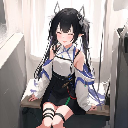 kojo anna,solo,1girl,<lora:kojo anna:1.0>,mesh,elf ears
