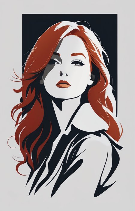 redhead girl, amazing body, casual pose, dressed,
(((lineart))),((low detail)),(simple),high contrast,sharp,2 bit,(((centered vector graphic logo))),negative space,stencil,trending on dribbble