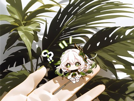 nahida (genshin impact),artist:zhibuji_loom,!?, 1girl, chibi,in palm, mini person, minigirl, o o, out of frame,solo focus, best quality, amazing quality, very aesthetic, absurdres, anime, Ïstar, best quality, very aesthetic, absurdres, top-heavy, mini body, Palm center villain
score_9,score_8_up,score_7_up,score_6_up,source_anime, <lora:MeMaXL_V3:1>, <lora:add-detail-xl:1>, <lora:naipV3:1>,