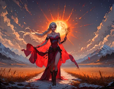 score_9, score_8_up, score_7_up,  (1girl:1.2), (eskimo), tribal, snowing, warm clothes, in a field, desolate, woman, erotic, seductive, snow, fur-trimmed clothes, blonde hair, long hair, Elsa, smile, holding wheat, wheat field, golden sun,  <lora:pony/twilight_style:0.8> concept art, realistic, <lora:pony/expressiveh:0.8> expressiveh