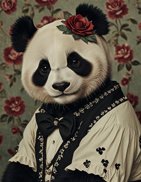 novuschroma78 style panda <lora:novuschroma78 style:1>, <lora:sdxl_lightning_8step_lora:1>