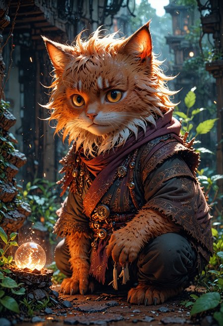 Let your imagination run wild as you conjure up the cutest and most lovable characters, each with their own unique charm and personality. Close-up, ultra detailed visually rich 2d cartoon manga concept art illustration, luminous and enchanting, dimly lit dark fantasy realm environment, rule of thirds depth of field intricate details, concept art, subtle colors, fantastical realm, extremely detailed, ultra sharp focus, light particles, attention to detail, grandeur and awe, cinematic, stunning visual masterpiece, double exposure, 8k, photorealistic, strong outlines, cinematographic scene, retro look, retro style, max quality, large depth of field, backlit.  <lora:EpicF4nta5yXL:0.8>