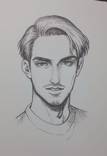 a drawing of Savva in the style of robert-crumb