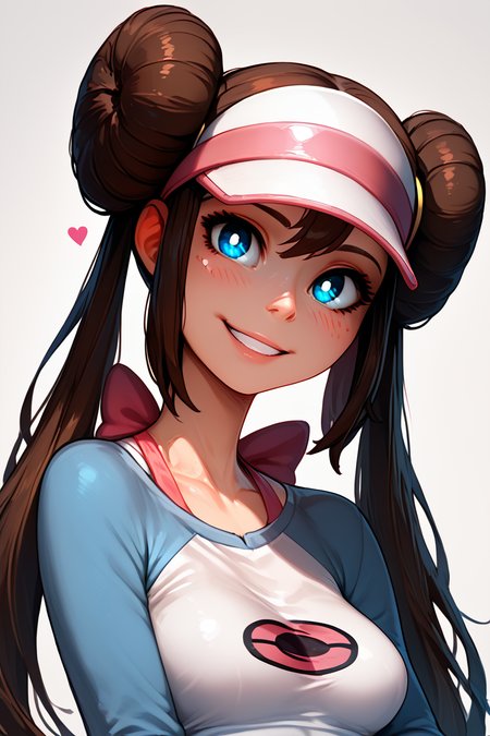 score_9, score_8_up, score_8, medium breasts, (curvy), cute, eyelashes,       BREAK, , BREAK, zzRosa, hair bun, blue eyes, twintails, visor cap, pantyhose, raglan sleeves, yellow shorts, shirt, pink bow, wristwatch, <lora:RosaP1:0.8>,, <lora:IncaseStyle_PDXL:1.0>, , BREAK,  smile, looking at viewer, cowboy shot,  embedding:zPDXL, Expressiveh, <lora:SDXLFaeTastic2400:0.5>,  <lora:Expressive_H-000001:0.4>,