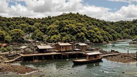 shipyard, beautiful  Citizen of Seychelles surreal landscape, woman,<lora:Hand v2:1> <lora:Anti-Blur:1> <lora:Insane Detail Slider:0.5>   <lora:Flux.1_Turbo_Detailer:0.6>   <lora:flux-photo-transparent_Alpha_1.0:0.8> <lora:flux.1_lora_flyway_Epic-detail_v2:1>   <lora:Painterly01b_CE_FLUX_AIT:0.8> pntrlyCE_style <lora:PsykeV1:1>  <lora:VividlySurreal:1>