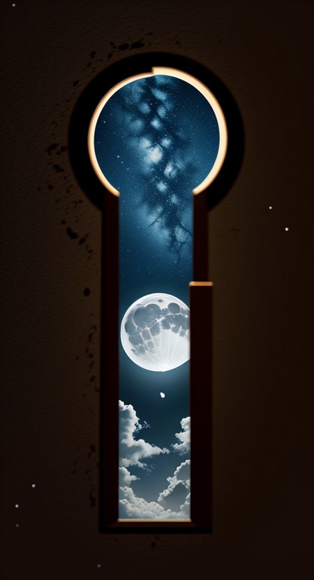 <lora:Keyhole_Art-10:0.85> keyhole_art, sky, night, star \(sky\), moon,<lora:LCM_SD15:1.0>