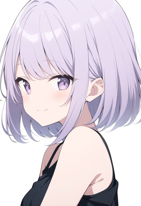 masterpiece, best quality, 32k, high resolution, absurdres, amasawa kyou, 1girl, solo, upper body, blush, smile, anime coloring, shirt, closed mouth, bare shoulders, portrait
