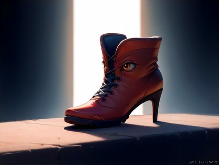 score_9, score_8_up, score_7_up, score_6_up, score_5_up, source_furry, rating_questionable, <lora:BackgroundDetailer:1>,<lora:saturation:1>, <lora:sdxl_offset:1> contrast, artistic lighting, bloom, blur, detailed background, depth of field, film grain, realistic, subsurface scattering, ultra detailed, voluptuous, passionate, detailed textured body, <lora:Smudge:1.0> smudgy, traditional art, liu2, brush texture
, <lora:Living_shoes:1.3> living boots, high heels,