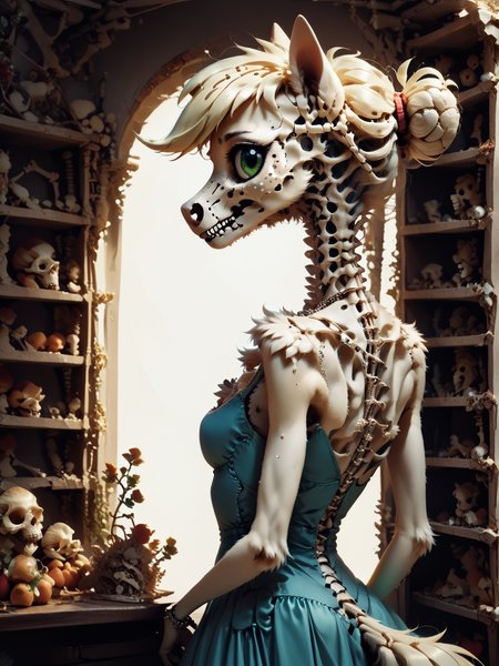 score_9, score_8_up, score_7_up, score_6_up, 1 girl, portrait, Applejack \(mlp\), anthro pony, tail, dress, boneswm, <lora:Bones_World_Morph:1.2>, <lora:Anime Summer Days 2 Style SDXL_LoRA_Pony Diffusion V6 XL:0.5> <lora:Realistic000003_1_2.5DAnime_0.05_Merge1:0.5>  <lora:MegaFluffyPony:0.5> MegaFluffyPony, furry, fluffy