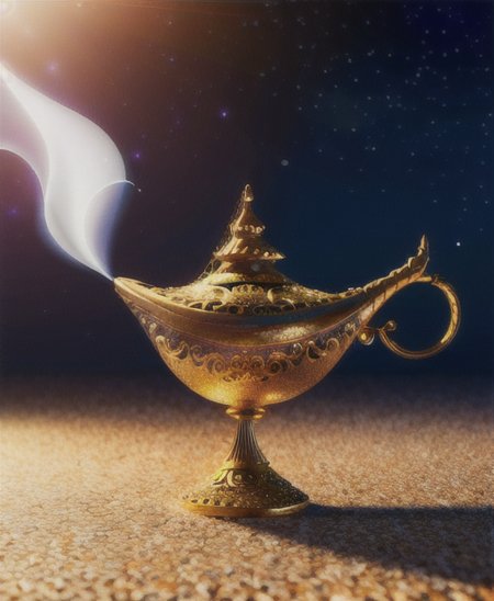 a white magic lamp<lora:genielamp6:1>,photorealistic, deviantart hd, artstation hd, concept art, award-winning photography, margins,backlight,12k ultrarealistic, ray tracing, cinematic lighting, art by Grzegorz Rutkowski