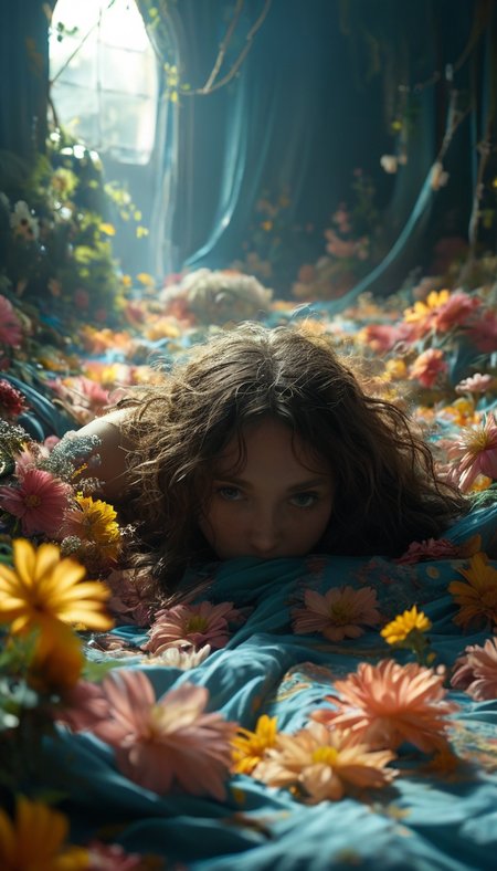 representation of a dystopia, molting elegant hippies, elements bending to their will, densely scaly sheets . wavy details, Low-key lighting, blending, blending, reality warping around the scene