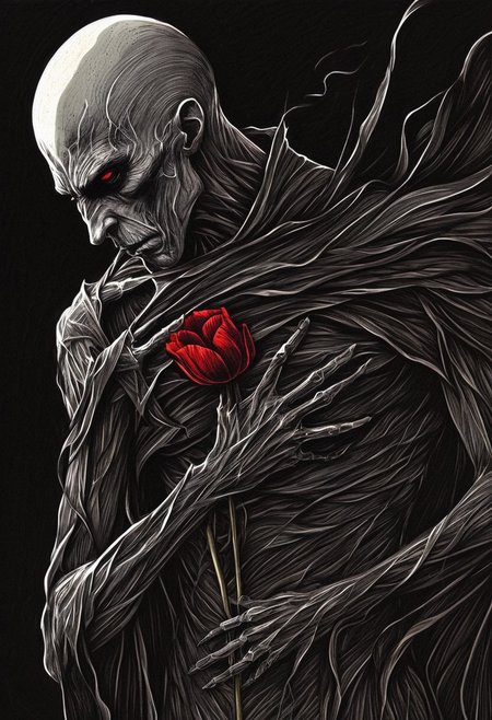 linquivera,coquelicot, vampire lord nosferatu, sorrowful expression, faded elegance, poignant atmosphere, lost beauty, melancholic aura, hauntingly captivating, timeless grief, stark contrast, delicate decay,line art,backlighting,wind,backlighting,stardust,(wind:1.2),knight,red blood
