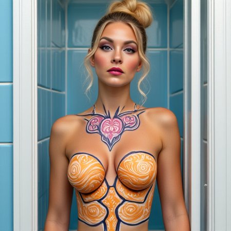 The Crump Effect Bodypainted Swimsuits Style
