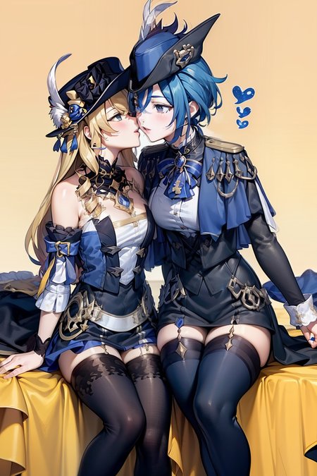 clorinde and navia (genshin impact) 克洛琳德 娜维娅（原神）