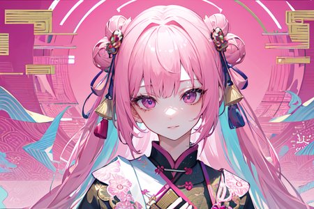 highly insanely detailed, masterpiece, top quality, best quality, highres, 4k, 8k, RAW photo, (very aesthetic, beautiful and aesthetic),  
(code_style,codestyle),english text,japanese text,traditional chinese text,(sympattern,geometric pattern:1.2), 
<lora:CodeStyle (half generic class)_564920:0>, 
(1girl:1.3), 1other, 
(pure pink background,transparent background:1.2),âââ