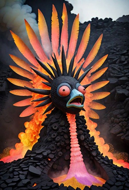 cascade of angry lava dicks shooting fire and glitter, cock explosion, beautiful, ridiculous, high resolution, graphic content, bukkake blaster, nuclear powered African tribesmen, a trail of broken assholes,