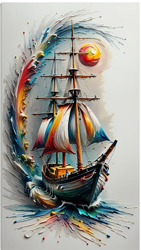 <lora:artfullyWHIMSICAL_SDXL_V1:1>, artwhmscl, romantic art, William Turner, vibrant colors, sailor boat,   <lora:artfullyTREETTREET_SDXL_V1:1> Arttrttrt  <lora:Colorful_Paint_SDXL:0.5> mad-thrdpnt  <lora:Acrylic_Paint_Style_SDXL:0.5>