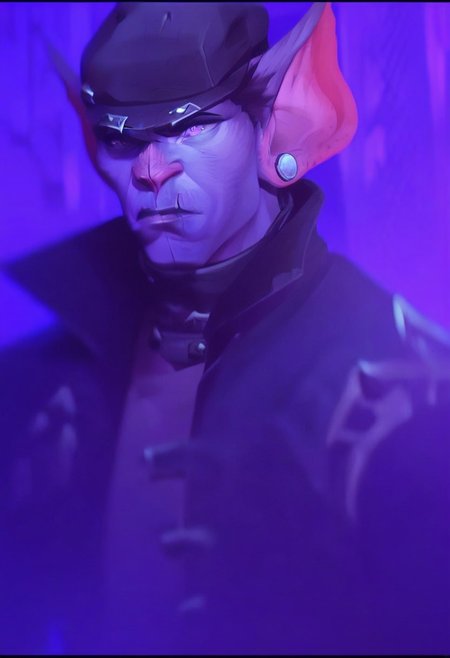 score_9, score_8_up, score_7_up, score_6_up,  
sc4r ,Scarfirelights ,Scar /(league of legends arcane/), short hair, shirt, black hair, 1boy, hat, jewelry, jacket, upper body, male focus, earrings, multiple boys, solo focus, 2boys, blurry, realistic, dark, purple theme ,/(league of legends arcane/),