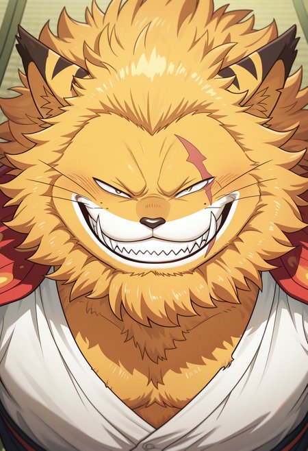 masterpiece, best quality, amazing quality, solo, 1boy, NekomamushiOP, white shirt, kimono over shoulders, close-up, smile