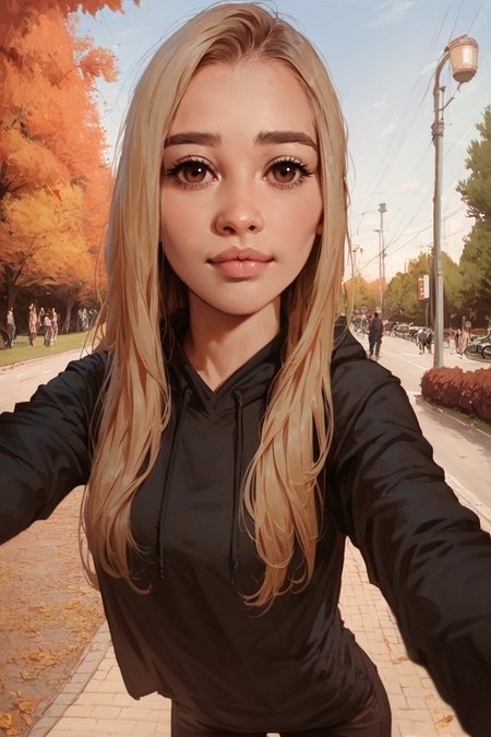 score_9, score_8_up, score_7_up, source_cartoon, <lora:NastyPONYv6:0.7>, (1girl:1.1), (sketch:0.7), selfie, realistic, (tiny body girl:1.2), black hoodie, tight_pants, (cute face:0.8), park, in autumn, (cityscape:0.7), (Cinematic Lighting:1.1), long hair, (blonde), brown eyes, <lora:GTHAN:0.3>, <lora:Concept Art 2 Style LoRA_Pony XL v6:0.3>,