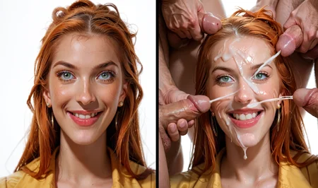 Cumming on face multiple - PONY