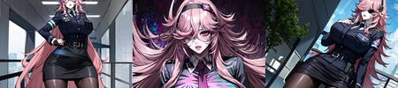 highly insanely detailed, masterpiece, top quality, best quality, highres, 4k, 8k, RAW photo, (very aesthetic, beautiful and aesthetic), 
__lazy-wildcards/cosplay-char/tenkuu_shinpan/yayoi_kusakabe/prompts__, 
<lora:Yayoi_Kusakabe:0.6>, 
(1girl:1.3), 1other, 
__lazy-wildcards/dataset/background__,âââ