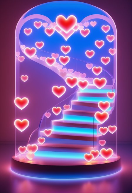 made out of reij-trnsprnt filled with reij-hrts light by reij-glow <lora:heartglow-000006:1>, "Cold Front", background is Giant's Stairs, fertile, best, delicate, epic atmosphere, intricate artistic color, background inspired, epic composition, intricate, extremely rich detail, very