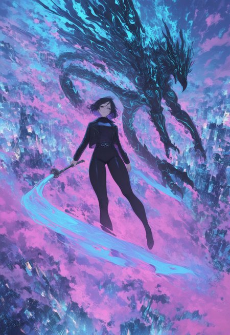 floating through the air above a futuristic city, holding a holographic scepter  , male focus, high-quality, street background , space suit made of flowing, Gothic woman, Athletic female, facial stubble, Mechanical dragon, casual look, eyes glowing with ancient knowledge  , a swirling vortex of bright neon colors, dress, ethereal effects, wearing leather jacket, A colorful parrot flying through a rainforest canopy.      A male samurai with a katana, sky   , Ethereal warlock with glowing tattoos