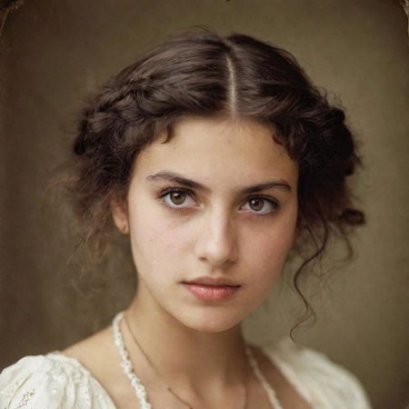 a photo portrait of young italian girl Desdemonia, Othello's wife