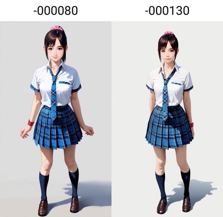 score_9,score_8_up,score_7_up,<lora:miiyamotoHikari-000080:0.8>,
miiyamotohikari,1girl,solo,black hair,ponytail,bangs,brown eyes,pink scrunchie,school uniform,white shirt,white collar,blue plaid skirt,blue plaid necktie,red wristband,black kneehighs,bandaid on knee,leather shoes,looking at viewer,smile,medium breasts,best hips,standing,full body,white background,