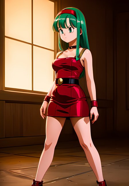 (Photo:1.3), highdetail, <lora:Bulla:0.8>, Bulla, 1girl, solo, red headband, red dress, (acclaimed, alluring, captivating, exciting, gorgeous, striking:1.3), (trending on artstation:1.3)