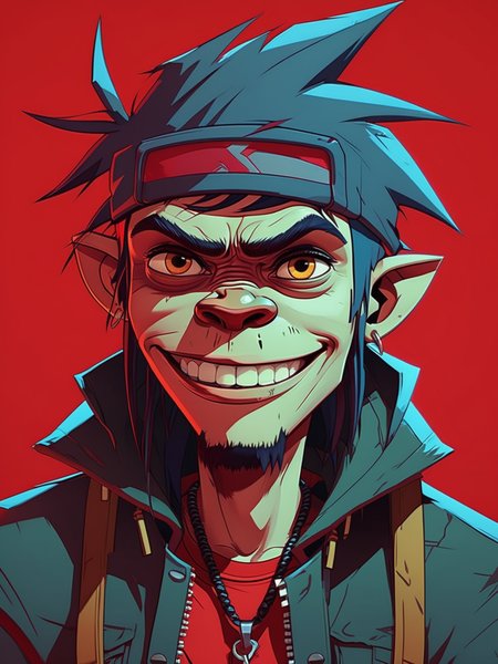 Jinx, Character in the style of Gorillaz's Demon Days album|iconic red hue background|stark contrast|((expressive eyes))|urban setting|(stylized:1.5). smiling
This creature is truly a marvel of nature!, masterpiece, best quality, detailed, realistic, 8k UHD, high quality, lifelike, precise, vibrant, absurdres, rendered in a cinematic, HDR style, 8K resolution
masterpiece, best quality, detailed, realistic, 8k UHD, high quality, lifelike, precise, vibrant, absurdres, SimplepositiveXLv1, sfw <lora:xl_more_art-full-beta1:0.7>