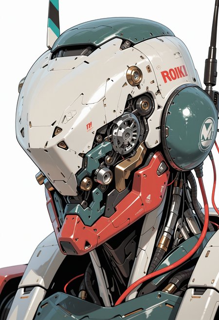 masterpiece, best quality, amazing quality, intricate detail, highly detailed,
 <lora:ArmorPunkILLUSTRIOUS:1> arm0rpunkv4
mechanical_mask, solo, simple background, white background, upper body, no humans, helmet, portrait, robot, mecha, cable, radio antenna