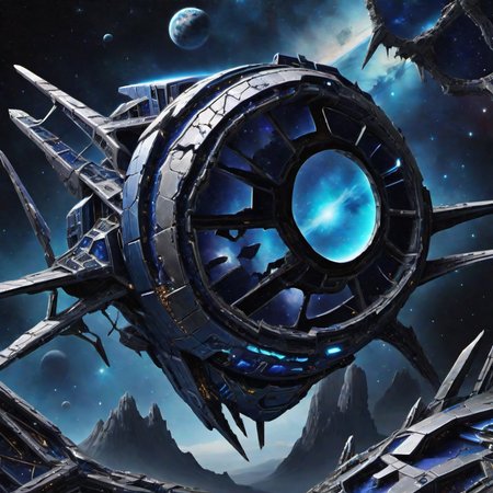 hyper detailed masterpiece, dynamic, awesome quality,DonMFr4ck7ur3dUnd3rw0rldXL space junk, extraterrestrial, nebular hypothesis, supernova  <lora:DonMFr4ck7ur3dUnd3rw0rldXL-000006:1>
