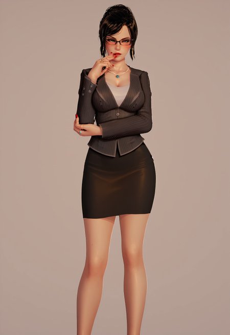 score_9, score_8_up, score_7_up,
1girl, solo,

Office,

glorialee, phase1, formal suit, glasses, necklace, ring earrings

Full height, standing, pose