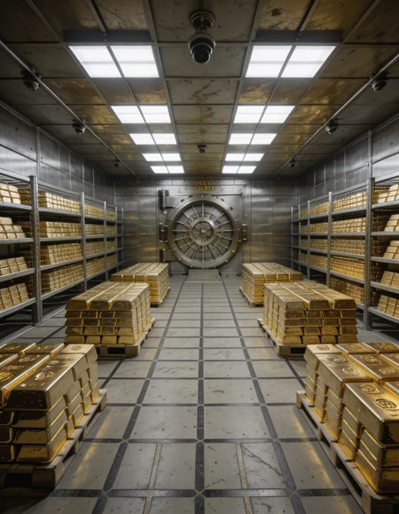 Fort Knox gold vault illu