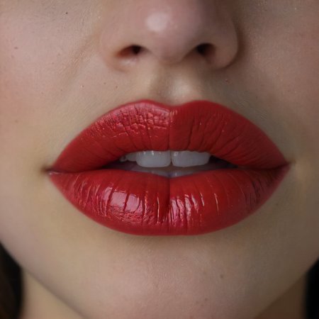 RAW photograph, 19yo, 1girl, (extreme lip close up, [seductive|sexual|erotic|kissable] lips:1.5), vibrant colours, pursed lips, red lipstick, (imperfect skin, realistic skin texture, freckles:0.25), perfect teeth, makeup, pale skin, hyper realistic, highres, masterpiece, 8k, cinematic lighting, photoshoot <lora:RMSDXL_Enhance:2> <lora:sd_xl_dpo_lora_v1:0.5>