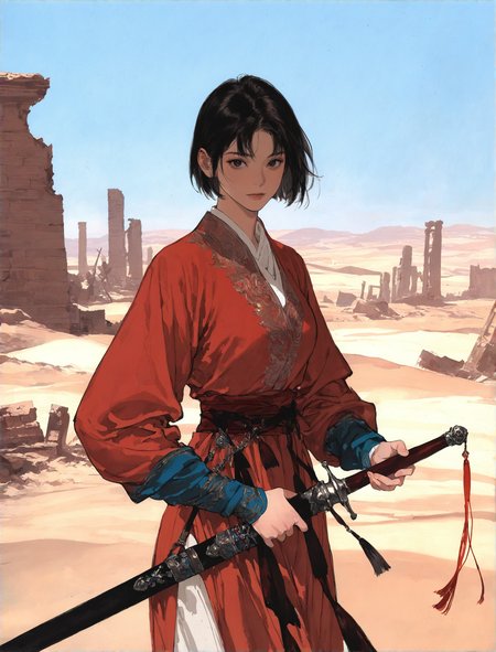 Mixed ink style-混合水墨风格