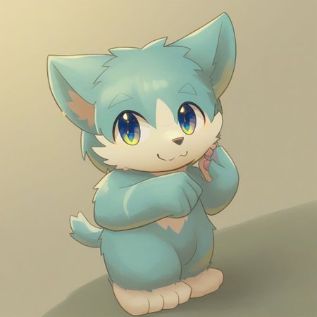 lv1rubili, zPDXL2, furry, anthro, cute, kemono, male focus, solo, score_9, score_8_up, male, full body, digital art, highly detailed, lv1rubili, full body, smile face, looking at viewer, standing to viewer, full view, cat
