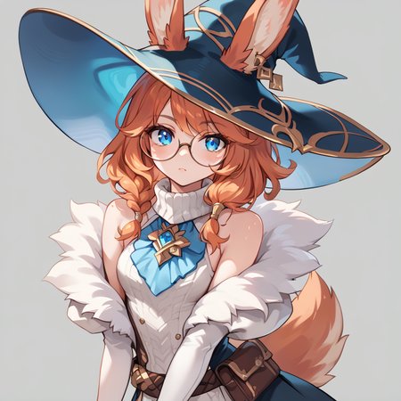 score_9, score_8_up, score_7_up, simple background,
1girl, auroralol, blue eyes, animal ears, hat, elbow gloves, glasses,
<lora:auroralol_pony_v2:0.8>