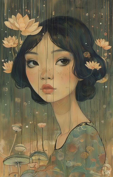 masterpiece,best quality,<lora:tbh280-sdxl:0.9>,illustration,style of Audrey Kawasaki
 animals