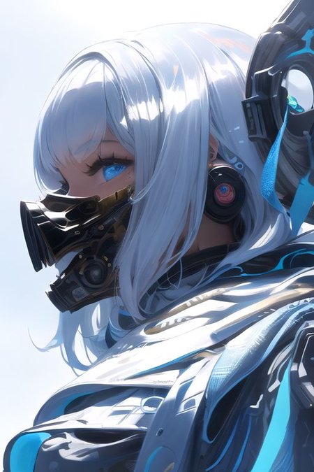solo, 1girl, solo_focus, (((masterpiece))), ((best quality)), ((ultra-detailed)), ((too_many)):16, high resolution, absurdres, highres, ultra-detailed 8k unity wallpaper, 
Ghost mask ,Girl, skull mask,
